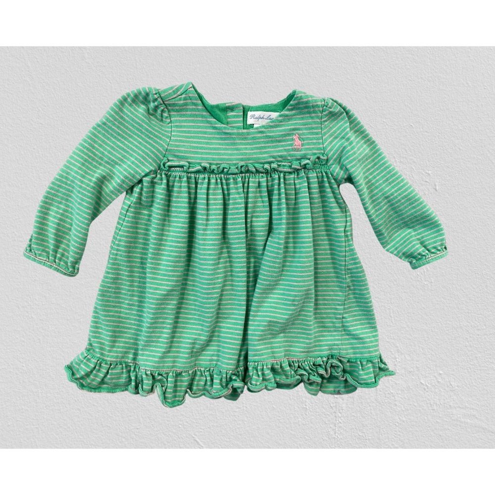 Ralph Lauren Striped Baby Girl Dress (Size 6 Months)
